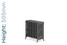 PA-GEO6-485-TH - Paladin Neo Georgian 6 Column Cast Iron Radiator H505mm x W391mm PA-GEO6-485-TH - Paladin Neo Georgian 6 Column Cast Iron Radiator H505mm x W391mm